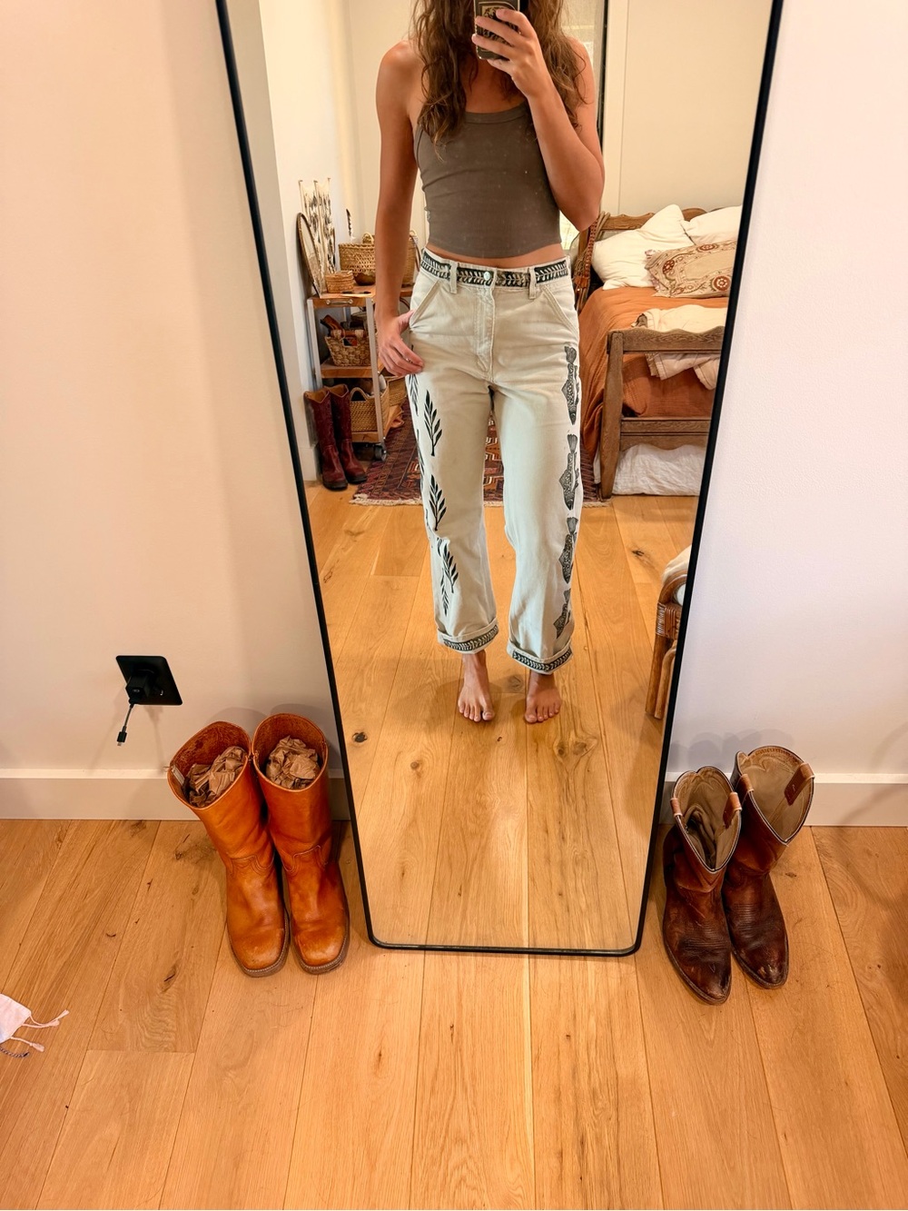 Fish and ferns Carhartt pants